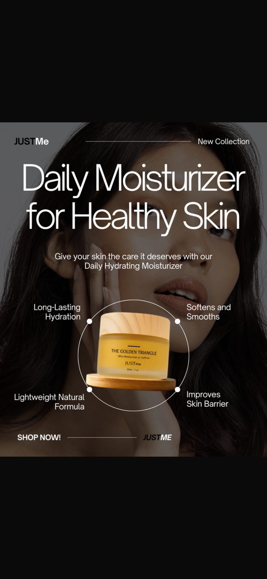 THE GOLDEN TRIANGLE | Luxury Moisturizer w/ Saffron